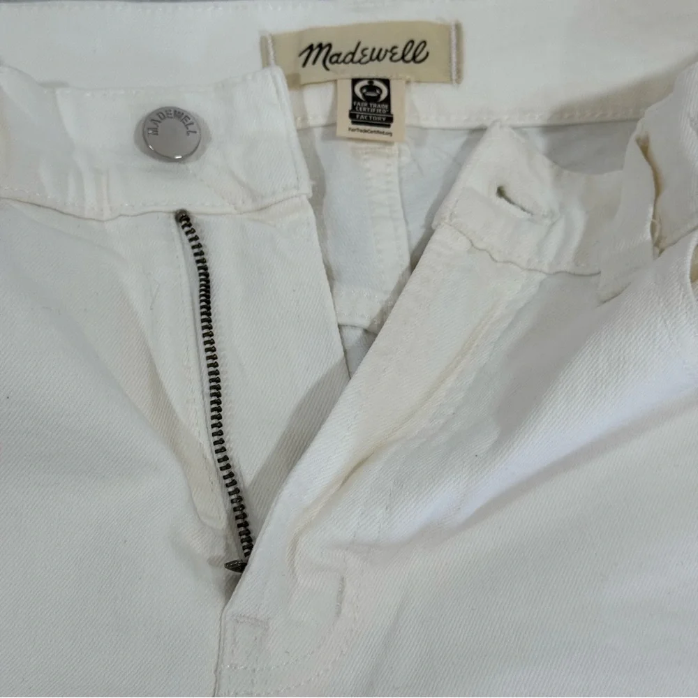 Madewell The Petite Perfect Vintage Wide-Leg Crop Jean in Tile White - Sz - 28P - Picture 7 of 14